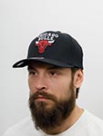 Бейсболка MITCHELL NESS арт. HHSSINTL1245-CBUBLCK Chicago Bulls NBA (черный)